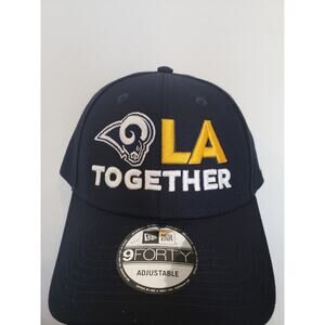 Los Angeles Rams Hat Cap Strapback Strap Back Blue 9Forty New Era